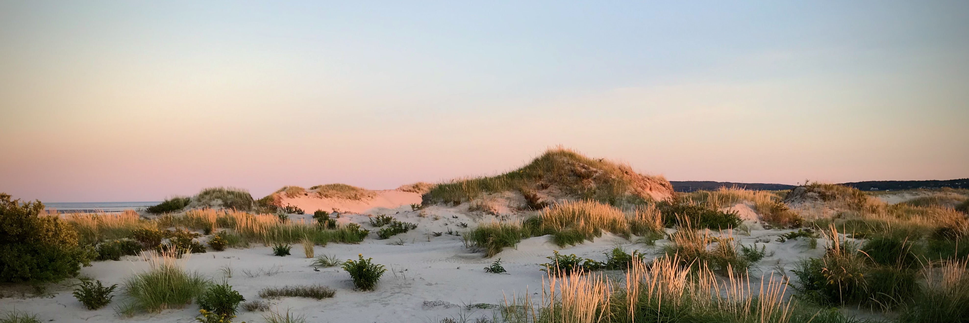Sunset on long beach